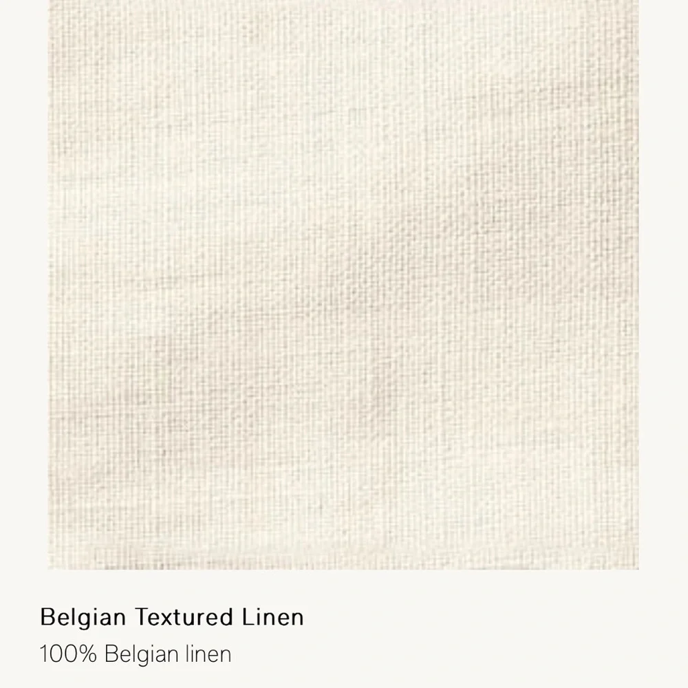 Restoration Hardware BELGIAN TEXTURED LINEN DRAPERY PANEL Natural White 50x84 #1